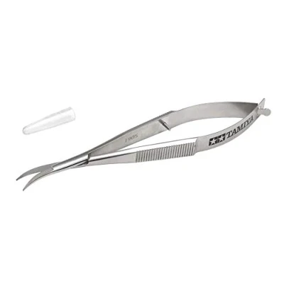 Afbeelding van TAMIYA 74151 schaar gebogen polycarbonaat 12 mm lemmet, modelbouw, accessoires