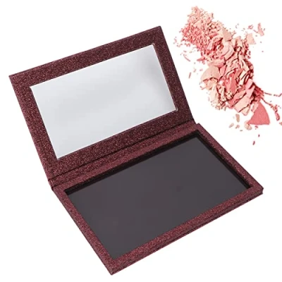 Afbeelding van Magnetisch Leeg Make up oogschaduwpalet met Transparant Deksel, uppalet Spiegel Zelfklevend Palet voor Oogschaduw Lipstick Blush poeder,