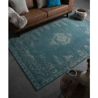 Afbeelding van Vintage Vloerkleed Nomad Grijs/blauw 200x290 Cm
