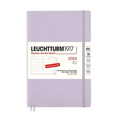 Afbeelding van LEUCHTTURM1917 367574 Paperback (B6+) 2024 maandplanner en notitieboek, 16 maanden, softcover, lila, Duits