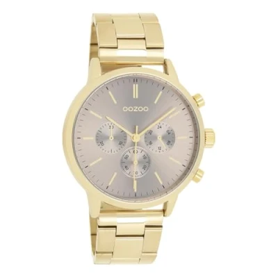 Afbeelding van OOZOO Timepieces goudkleurige horloge met roestvrijstalen armband C11408