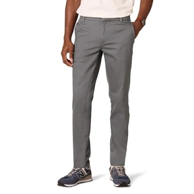 Afbeelding van Amazon Essentials Heren Slim Fit Kreukbestendige Flat Front Stretch Chino Broek, Houtskool, 36W x 34L