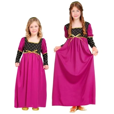 Afbeelding van Widmann Koning Prins &amp; Adel Kostuum Klein Koningin Prinses Lucia Meisje Roze Maat 104 Carnavalskleding Verkleedkleding