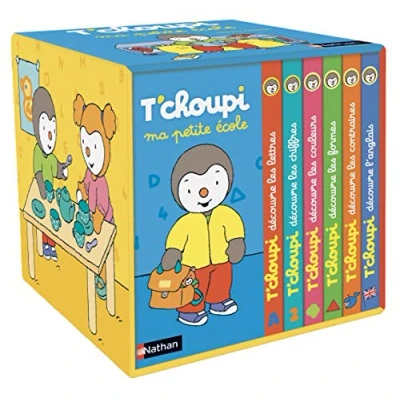 Afbeelding van T&#039;choupi Ma petite école un coffret de 6 livres pour apprendre comme grand : lettres, formes, couleurs... Dès 2 ans: Contient ... les chiffres ; découvre l&#039;anglais