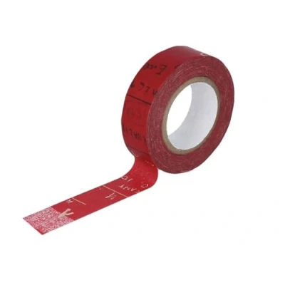 Afbeelding van Masking Tape Washi Graffiti B, rood, 15 mm, m.
