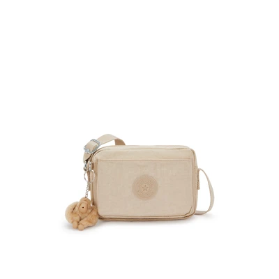 Afbeelding van Kipling ABANU mini crossbodytas Gratis thuisbezorgd! Sparkled Beige