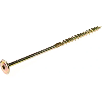 Afbeelding van Tellerkopschroeven geel verzinkt 8x180 torx 50 stuks