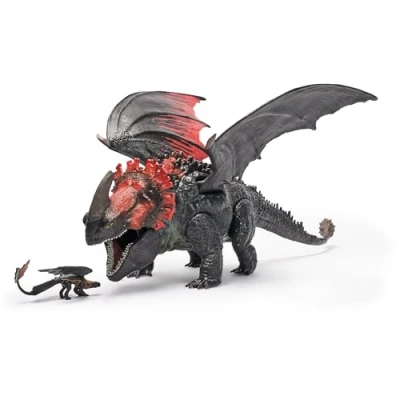 Afbeelding van DreamWorks Dragons, Hoe men uw Draak trekt, Universum of Berk: Rode Dood Woede, Toorn, 28 cm met Tandloos, 4+ jaar