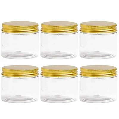 Afbeelding van Scalewbin 6Pcs Plastic Pot met Deksel, Transparante Jar, Cosmetische Opslag Container, Slime Storage Jar