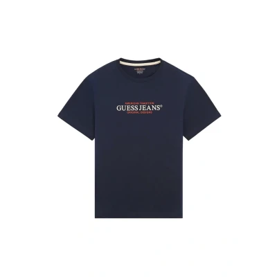 Afbeelding van Guess Jeans REG American TRAD TEE Tshirt print, Heren, Maat: XS, Dunkelblau