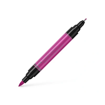 Afbeelding van 4x Tekenstift Faber Castell Pitt Artist Pen duo marker 125 purper midd
