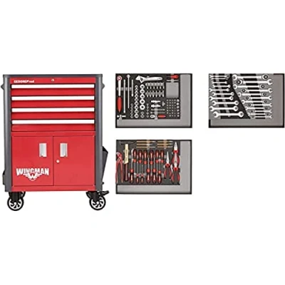 Afbeelding van Gedore RED R22041004 Gereedschapwagen WINGMAN 4 laden 129 Delig 3301689