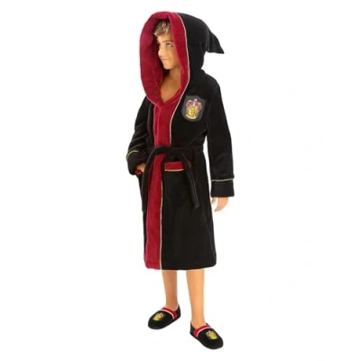 Afbeelding van FUNIDELIA Harry Potter Griffoendor Badjas voor kinderen Maat: 122 134 cm