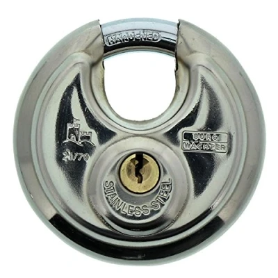 Afbeelding van Burg Wächter Ronde Beugelslot Circle 21 70 Sb (Verchroomd Roestvrij Staal, 9 Mm Beugeldikte) Zilver