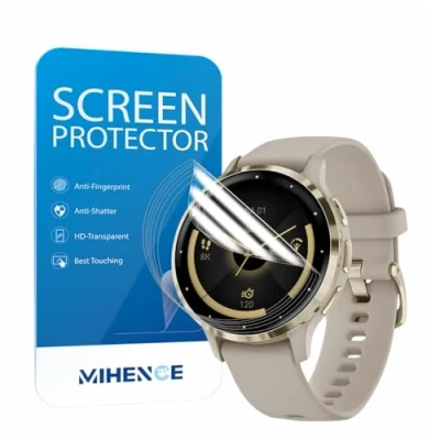 Afbeelding van MIHENCE Beschermfolie compatibel met Garmin Venu 3 folie, TPU premium kwaliteit Ultra HD displaybeschermfolie Smartwatch [3 stuks]