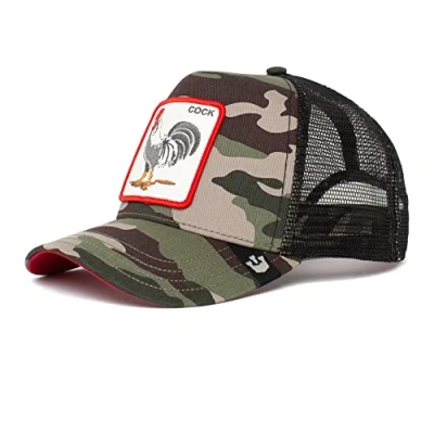 Afbeelding van Goorin Bros The Rooster Cock Hahn Camouflage A Frame Adjustable Trucker Cap One Size