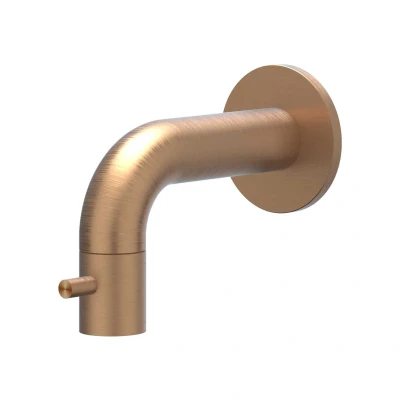 Afbeelding van IVY Concord wandfonteinkraan 10cm RVS 316 Geborsteld Mat Koper PVD
