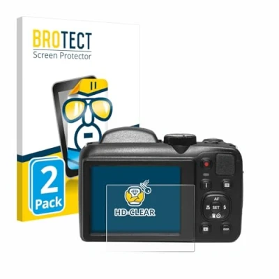 Afbeelding van BROTECT Screenprotector voor Kodak Pixpro AZ255 Folie Beschermfolie transparant (2 Stuks)