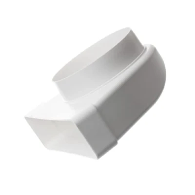 Afbeelding van Rechthoekige kunststof verticale 90 bocht Ø100mm 220X55mm KLD25 100