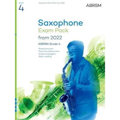 Afbeelding van Saxophone Exam Pack from 2022, ABRSM Grade 4: Selected the syllabus 2022. Score &amp; Part, Audio Downloads, Scales Sight Reading
