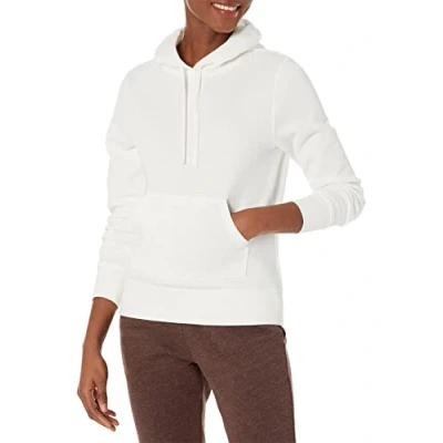 Afbeelding van Amazon Essentials Women&#039;s Fleecetrui met capuchon (verkrijgbaar in grote maten), Wit, XXL