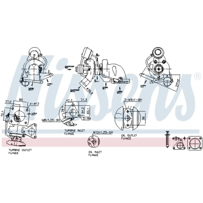 Afbeelding van Turbocharger NISSENS 93075