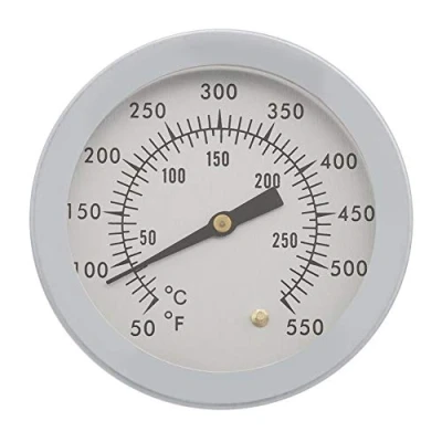 Afbeelding van Vobor Grill Thermometer Dubbele schaal Gauge Analoge Dial Thermometer, 50 287,8 C Barbecue BBQ Roker