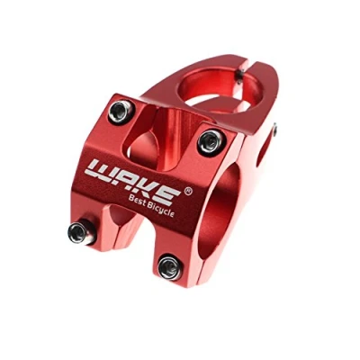 Afbeelding van CYSKY Fietsstuurpen, 31,8, 45 mm, aluminiumlegering, korte fietsstuur, stuurpen voor de meeste fietsen, BMX, MTB, racefietsen, rood