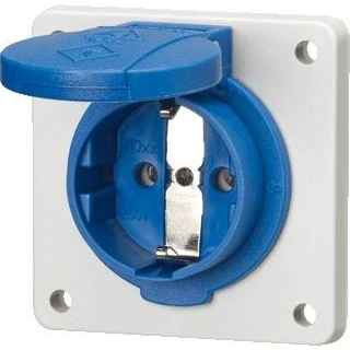 Afbeelding van Wcd inb 16a2p a 230v ip54 schuko blauw 11031f