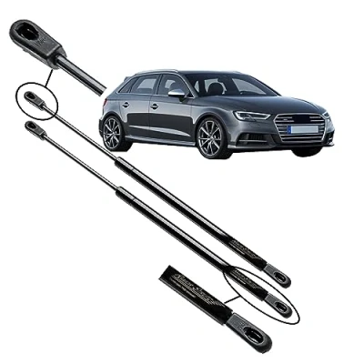 Afbeelding van Ramor Strutz 2x Gasveer Demper Achterklep Compatibel met Audi A3 2012 2025. Gasveren Achterklepdemper voor Kofferbak Vervanging 8V3827552 en anderen.