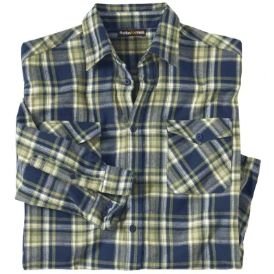 Afbeelding van Atlas for Men Geruit overhemd van flanel Yellowstone Heren Verkrijgbaar in grote maten 4XL