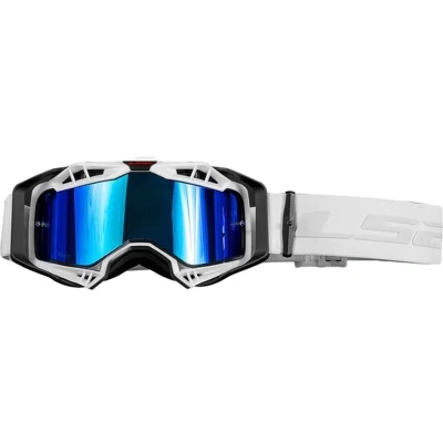 Afbeelding van LS2 crossbril Aura Pro zwart met blauw iridium vizier