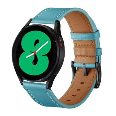 Afbeelding van Garmin Approach S12 / S40 S42 lederen bandje Blauw