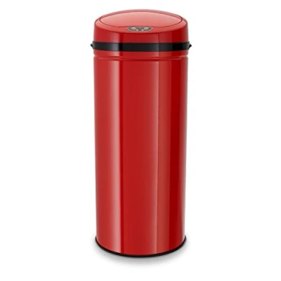 Afbeelding van ECHTWERK Vuilnisemmer INOX RED Infraroodsensor, romp van edelstaal, inhoud 42 liter (2 delig)