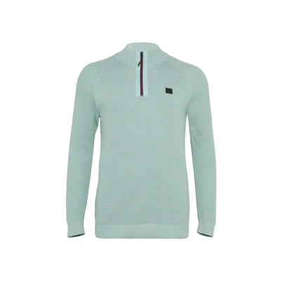 Afbeelding van s.Oliver MIT Hochgeschlossenem Kragen Trui, Heren, Maat: 3XL, Salbeigrün