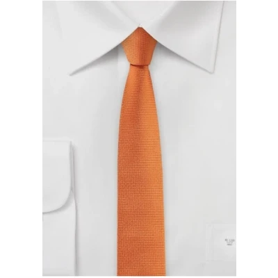 Afbeelding van Das extra smal 4 cm oranje