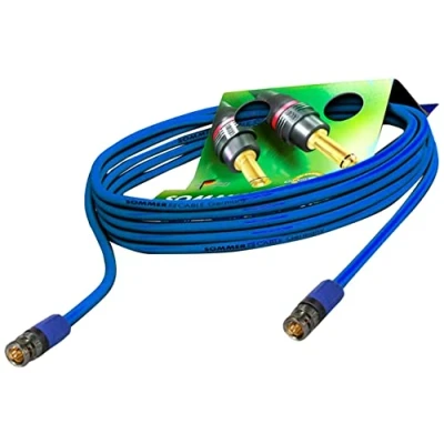 Afbeelding van SOMMER CABLE 30m 6G 3G SDI video patchkabel 4K UHD HD (HDTV) SC Vector 0,8/3.7 1 x 0,80 mm² blauw BNC stekker NEUTRIK VTGX 3000 BL 98.40 ft