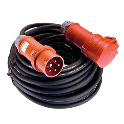 Afbeelding van AS Schwabe 60568 Stroom Verlengkabel 16 A Zwart 25.00 m H07RN F 5G 1,5 mm² Met fasewisselaar