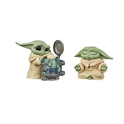 Afbeelding van Star Wars The Bounty Collection Series 3 Child Verzamelfiguren 2,25 inch schaal nieuwsgierig kind, meditatie geposeerd speelgoed, 2 pack, vanaf 4 jaar