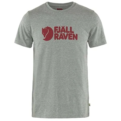 Afbeelding van T Shirt Fjallraven Men Logo Grey Melange L