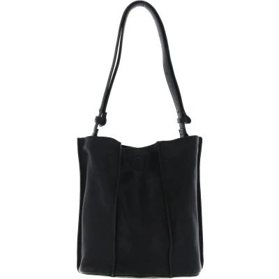 Afbeelding van FREDsBRUDER Leren Schoudertas FB Midi Bucket Black Zwart