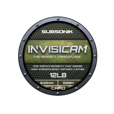 Afbeelding van Sonik Subsonik Invisicam 0.28mm 12lb 1200m Nylon vislijn