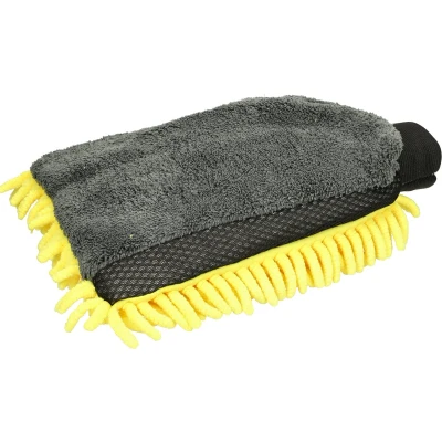 Afbeelding van Nuke Guys 3 in 1 washandschoen geel/grijs