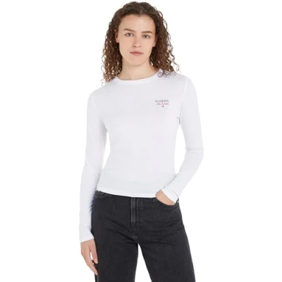 Afbeelding van TOMMY JEANS Shirt met lange mouwen TJW SLIM ESSENTIAL LOGO 2 LS