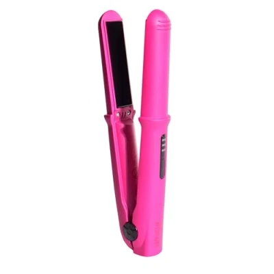 Afbeelding van Beter Mini GRWM Draadloze Stijltang, compact formaat voor op reis, oplaadbaar via USB, instelbare temperatuur tot 200 C, USB kabel inbegrepen, roze