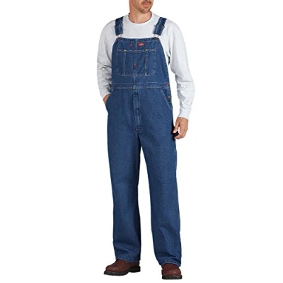 Afbeelding van Dickies, Heren GEWASHED DENIM BIB OVERAL, Stonewashed Indigo Blauw, 40W/32L, 40W / 32L