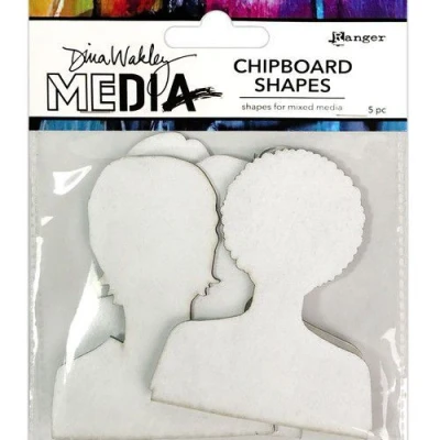 Afbeelding van Ranger Dina Wakley MEdia Chipboard Shapes Passport Photos MDA74939 (05 21)