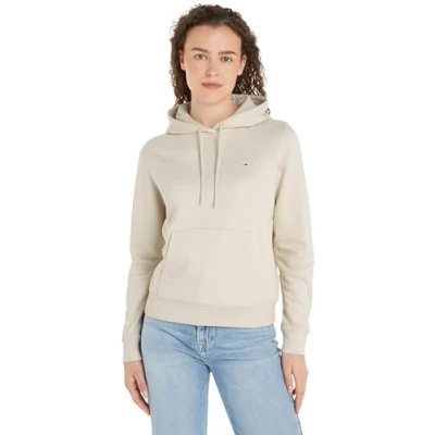 Afbeelding van Tommy Hilfiger Dames Tjw Reg S Flag Hoodie Pullover, Krantenpapier, XL