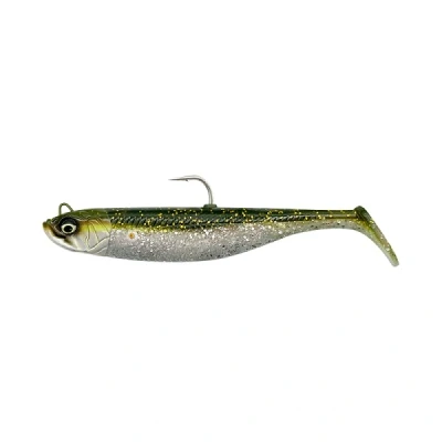Afbeelding van Savage Gear Minnow Sinking Green Silver 12.5cm (35g) (2+1) Shad