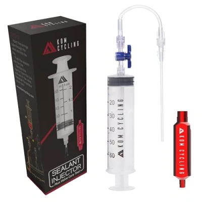 Afbeelding van KOM Cycling Injector voor buisloze afdichtingsmiddelen (injector en aluminium gereedschap)